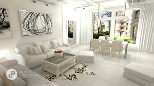 projekt apartament salon warszawa